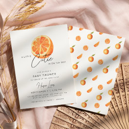 En liten inbjudan till Cutie Baby Shower Oranges