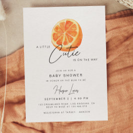 En liten inbjudan till Cutie Baby Shower Oranges