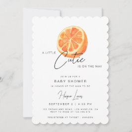 En liten inbjudan till Cutie Baby Shower Oranges