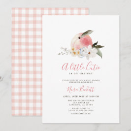 En liten inbjudan till Cutie Peach Baby Shower