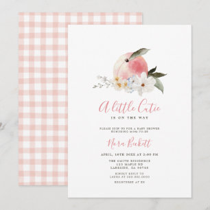 En liten inbjudan till Cutie Peach Baby Shower