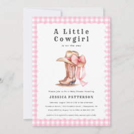 En liten inbjudan till Rosa Baby Shower