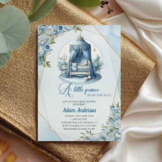 En liten invigning till prins Baby Shower - Royal Inbjudningar