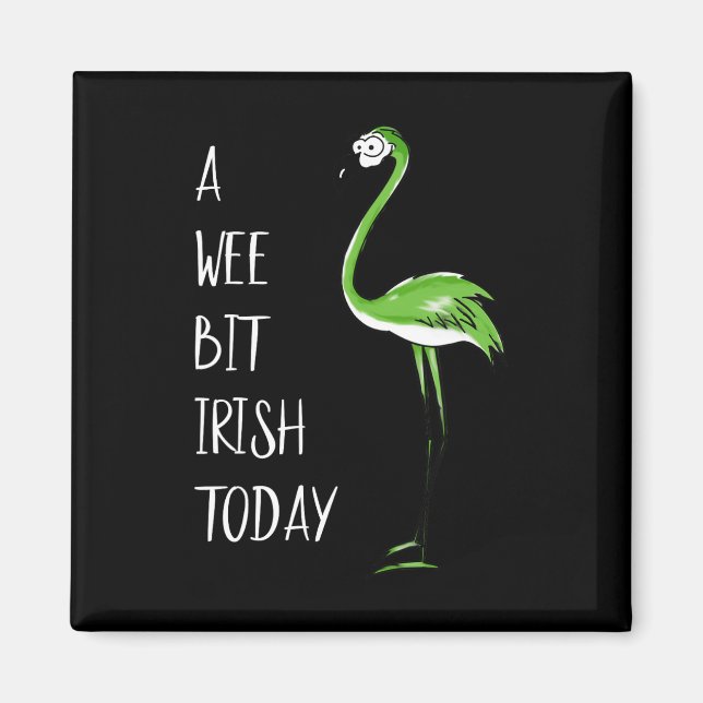En liten irländsk bit idag Flamingo St Patricks Sh Magnet (Framsidan)