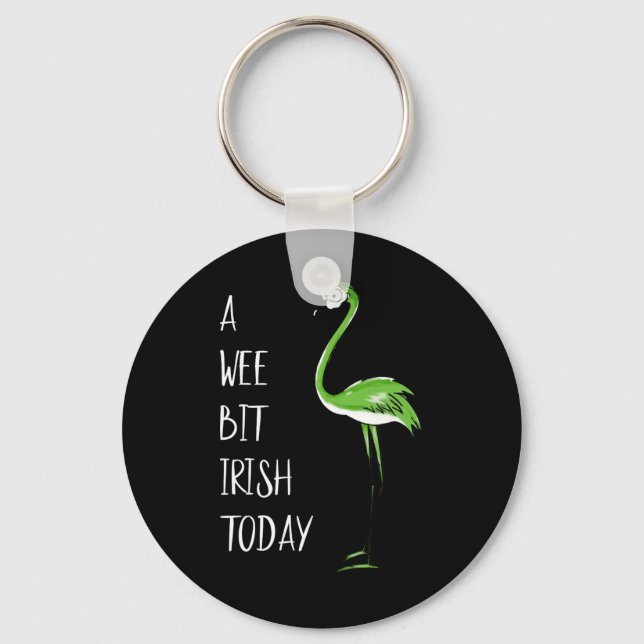 En liten irländsk bit idag Flamingo St Patricks Sh Nyckelring (Framsida)