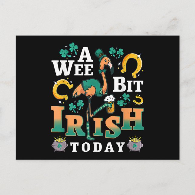 En liten irländsk stund idag | St. Patrick'S Day F Vykort (Framsida)