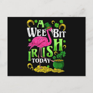 En liten irländsk touch idag St. Patricks Day Flam Inbjudan Vykort