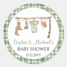 En liten jägare baby shower cupcake topp