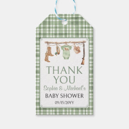 En liten jägare Baby Shower Presentetikett