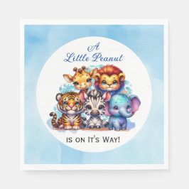 En liten jordnöt är på väg | Babyskor Pappersservett