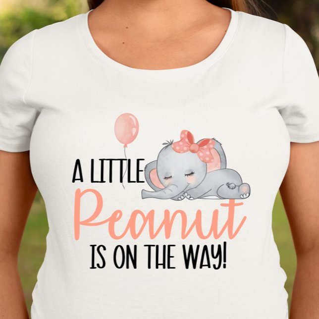 En liten jordnöt är på väg, babyskor T-shirt (Skapare uppladdad)