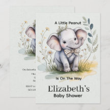 En liten jordnöt är på väg Pojke Baby Shower