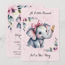 En liten jordnöt är på väg tjej baby shower