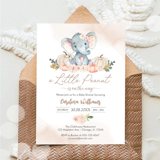 En liten jordnöt baby shower inbjudan (Skapare uppladdad)