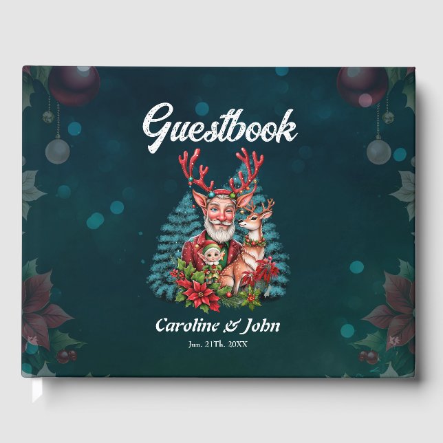 En liten julillustration. gästböcker (Framsida)