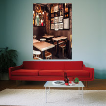 En liten kafé | AI Art Poster