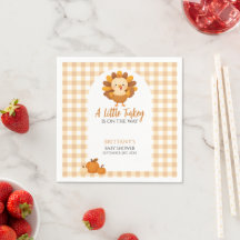 En liten kalkon Baby Shower Thanksgiving