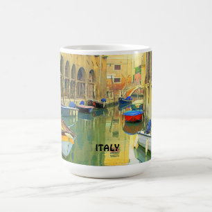EN LITEN KANAL, ITALIEN KAFFEMUGG