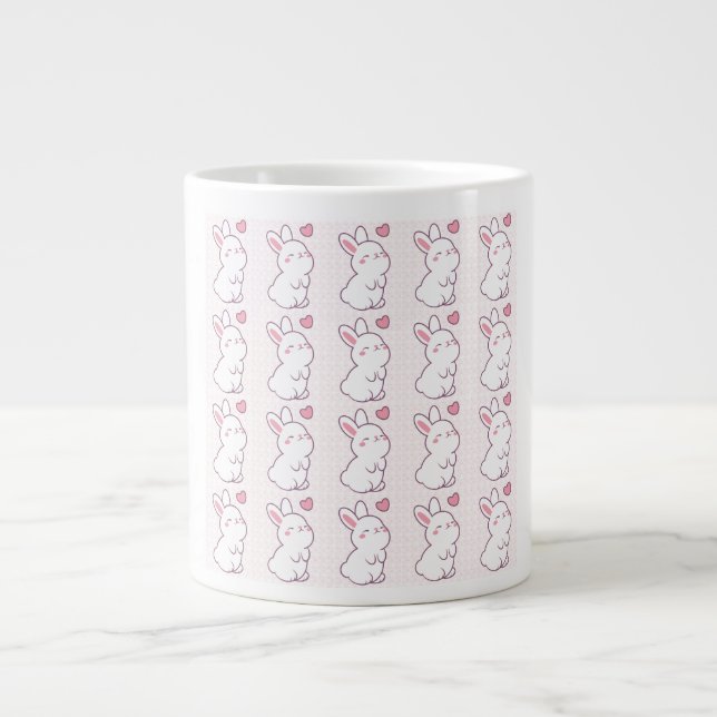 En liten kanin gjord av känslor jumbo mugg (Framsidan)