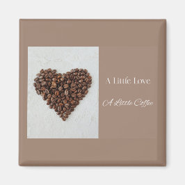 En liten kärlek En liten kaffe, Kaffeälskare prese Magnet