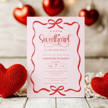 En liten kärleksfull Valentines tjej baby shower