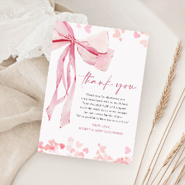 En liten kärresta Valentine's Baby Shower Tack Kort