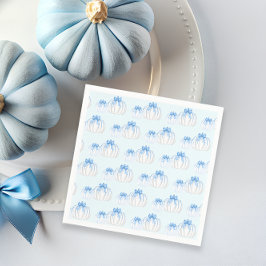 En liten knumpkin Bow Fall Boy Shower Pappersservett