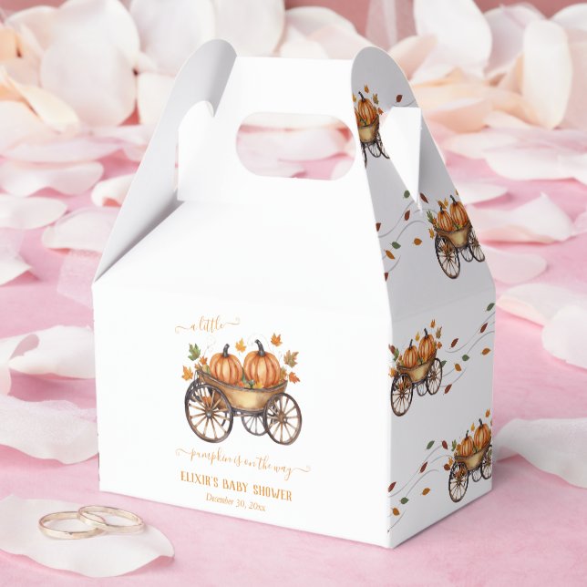 En liten knumpkin Fall Baby Shower Gender Neutral Presentaskar (Bröllop)