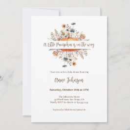 En liten knumpkin Fall Baby Shower | Kön neutralt Inbjudningar
