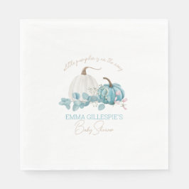 En liten knumpkin Fall Baby Shower Pappersservett