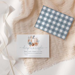 En liten knumpkin Fall Diaper Raffle Tilläggskort