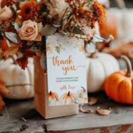 En liten knumpkin höstfälla för höstfällor presentetikett