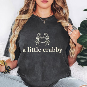 En liten krabbig krabbskiss t shirt