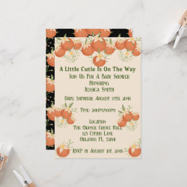 En liten kutie är på väg att gå - Orangens Blommar Inbjudningar