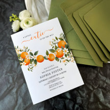 En liten kutie är på väg mot Tangerine Baby Shower