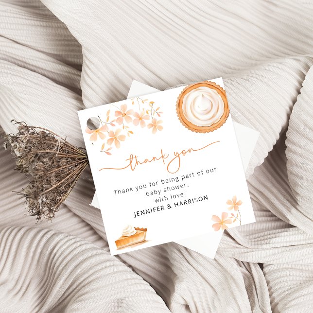 En liten kutie Paj slår | Baby Shower Gåvor Etiketter (Skapare uppladdad)