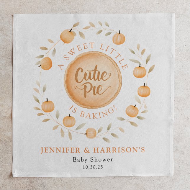 En liten kutie Paj slår | Baby Shower Pappersservett (Skapare uppladdad)