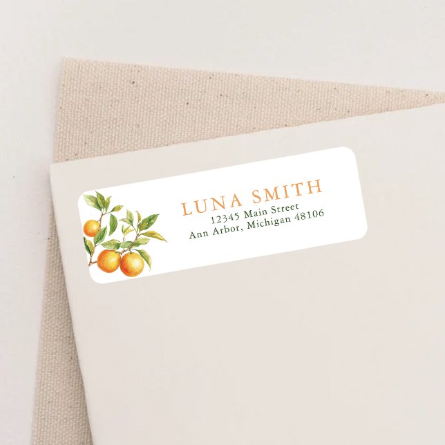 En liten kutik är på väg mot Orangens Returadress Returadress Etikett (Skapare uppladdad)