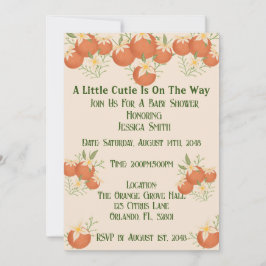 En liten kutik är på väg - Orangens Blommar Inbjudningar