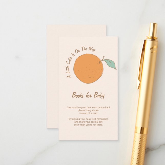 En liten kutik på vägen Bokar för Baby infogning Tilläggskort (Fram/Back In Situ)