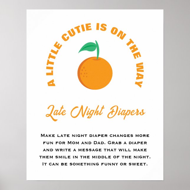 En liten kutym, babyskor sen natt poster (Framsidan)