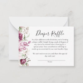 En liten liten liten flicka i barnskor Diaper Raff Anteckningskort