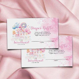 En liten liten tröskel Raffle Baby Shower Tilläggskort