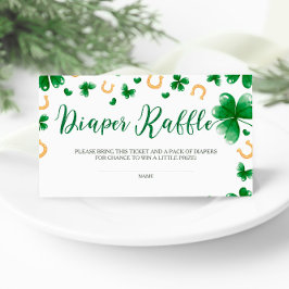 En liten lucky Charm Baby Shower Raffle Tilläggskort