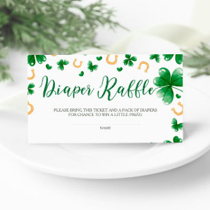 En liten lucky Charm Baby Shower Raffle Tilläggskort