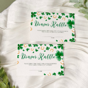 En liten lucky Charm Baby Shower Raffle Tilläggskort