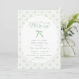 En liten lyckosam jätte är på väg Baby Shower Inbjudningar