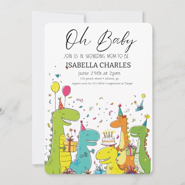 En liten man är på väg inbjudningar (Framsida)