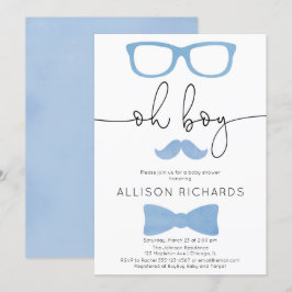 En liten man är på väg. inbjudningar