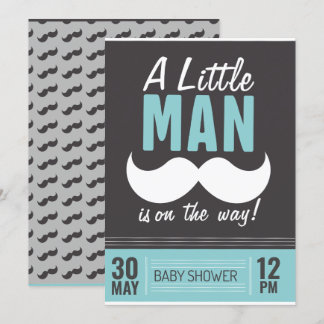 En liten man är på väg inbjudningar